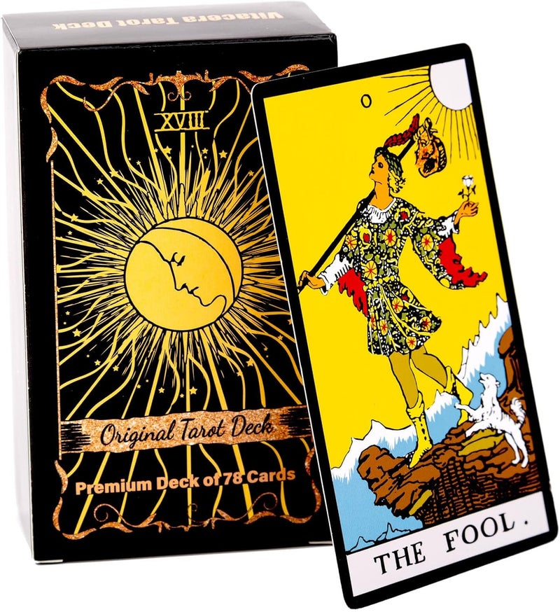 Vitacera Original Tarot Cards Deck with Guidebook & Linen Tarot Bag - Smith Classic Artwork, Traditional Standard Tarot Decks, Durable Tarot Cards Set for Beginners to Advanced - Image 3